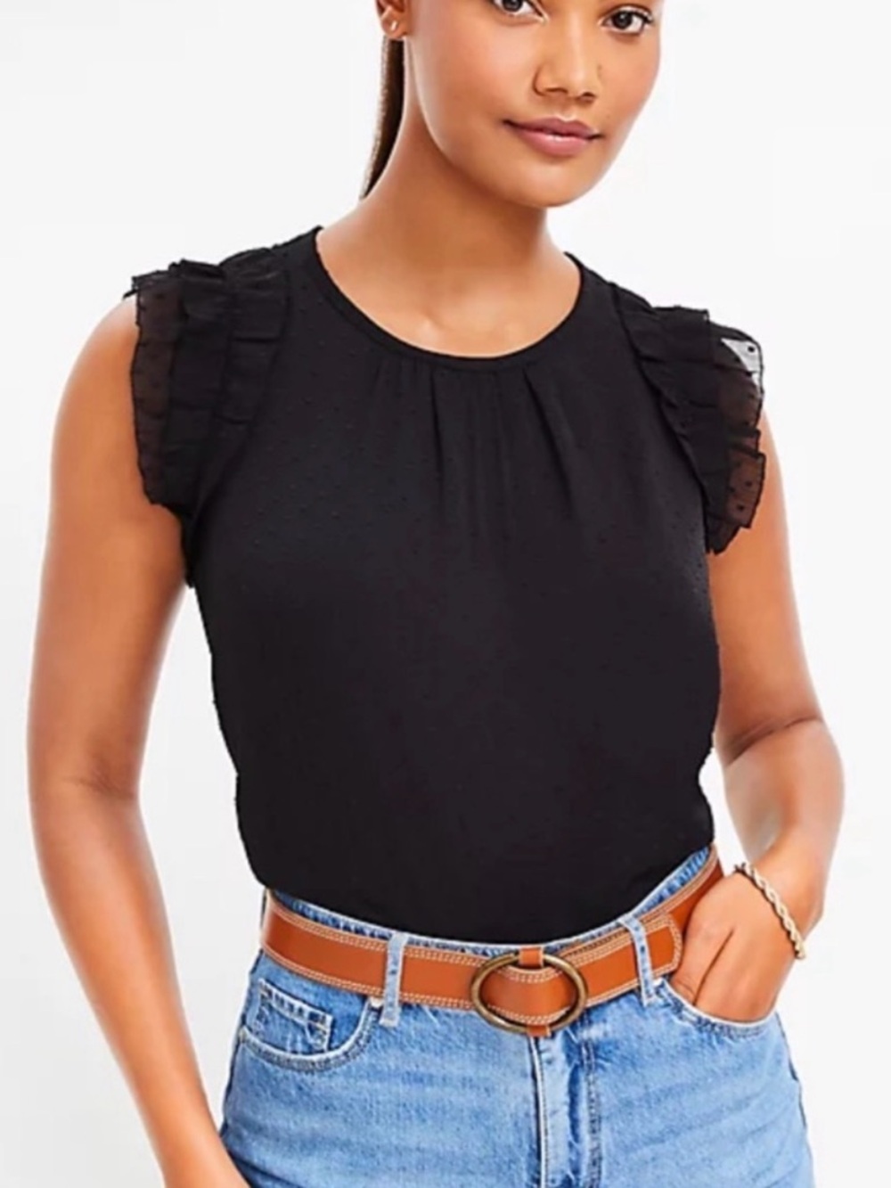 LOFT • Clip Ruffle Sleeve - Picture 2 of 11